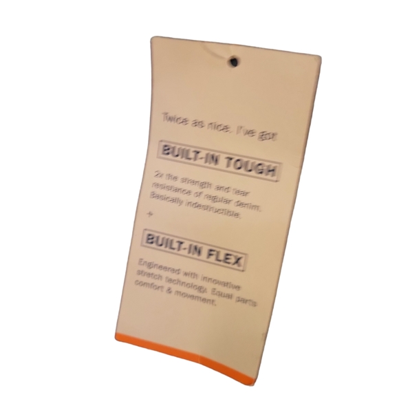 Old  Navy Distressed Athletic Slim Straight Jeans Size 38W/30L NWT - Picture 7 of 7